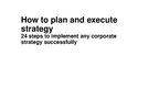 Презентация 'How to Plan and Execute Strategy', 1.