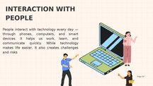Презентация 'Technology Interaction with People and Nature', 2.