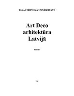 Реферат 'Art Deco arhitektūra Latvijā', 1.