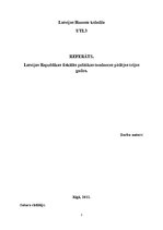 Реферат 'Latvijas Republikas fiskālās politikas tendences pēdējos trijos gados', 1.