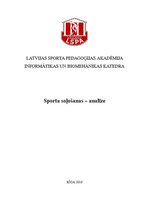 Конспект 'Sporta soļošanas analīze', 1.