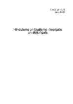 Реферат 'Hinduisms un budisms - kopīgais un atšķirīgais', 1.