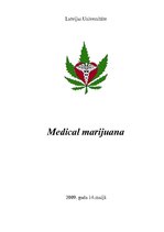 Реферат 'Medicīniskā marihuāna', 1.