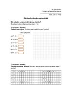 Образец документа 'Pārbaudes darbs matemātikā 2. klasei Kā saskaita un atņem divciparu skaitļus', 2.