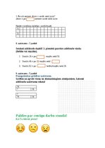 Образец документа 'Pārbaudes darbs matemātikā 2. klasei Kā saskaita un atņem divciparu skaitļus', 5.