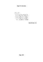 Реферат 'Vara', 1.