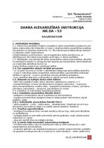 Образец документа 'Darba aizsardzības instrukcija sagādniekam', 1.