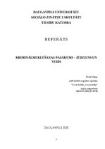 Реферат 'Kriminālmeklēšanas pasākumi – jēdziens un veidi', 1.