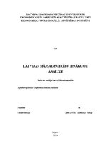 Реферат 'Latvijas mājsaimniecību ienākumu analīze', 1.