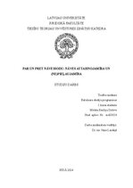 Реферат 'Par un pret nāvessodu: nāves attaisnojamība un (ne)pieļaujamība', 1.