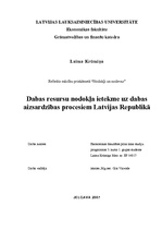 Реферат 'Dabas resursu nodokļa ietekme uz dabas aizsardzības procesiem Latvijas Republikā', 2.