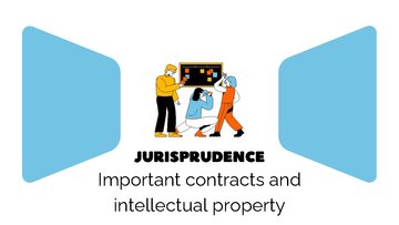 Презентация 'Jurisprudence - Important contracts and
intellectual property', 1.