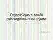 Презентация 'Organizācijas X sociāli psiholoģiskais raksturojums', 1.