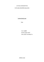 Эссе 'Pašnovērtējums', 1.