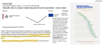 Реферат 'Young people's attitude to volunteer's work in Latvia', 35.