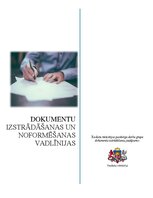 Образец документа 'Vadlīnijas dokumentu izstrādāšanai un noformēšanai', 1.