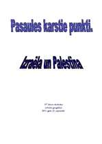 Реферат 'Izraēla un Palestīna', 1.