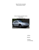 Реферат 'Automobiļu teorija: VW Golf IV 2.0', 120.