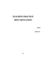 Отчёт по практике 'Report on Teaching Practice in Basic School', 1.