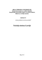 Реферат 'Nodokļu sistēma Latvijā un nodokļu administrēšana', 1.