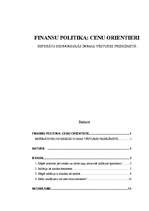 Реферат 'Finanšu politika: cenu orientieri', 1.