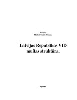 Реферат 'Latvijas Republikas VID muitas struktūra', 1.