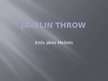 Презентация 'Javelin Throw', 1.