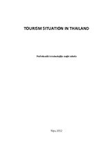 Конспект 'Tourism Situation in Thailand', 1.