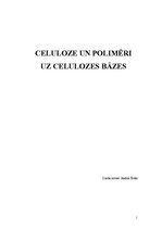 Реферат 'Celuloze un polimēri uz celulozes bāzes', 1.