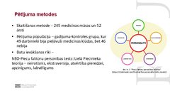 Презентация 'Relationship between big five personality factors, problem solving and medical e', 4.