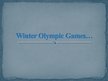 Презентация 'Winter Olympic Games', 1.
