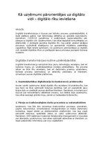 Конспект 'Kā uzņēmumi pārorientējas uz digitālo vidi – digitālo rīku ieviešana', 1.