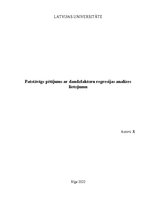 Реферат 'Finanšu ekonometrijas patstāvīgs pētījums ar daudzfaktoru regresijas analīzes li', 1.