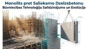 Презентация 'Monolīts pret saliekamo dzelzsbetonu', 1.