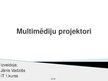 Презентация 'Multimediju projektori', 1.