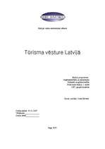 Реферат 'Tūrisma vēsture Latvijā', 1.