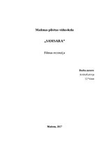 Эссе 'Filmas "Samsara" recenzija', 1.