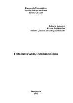 Реферат 'Testamenta veids, testamenta forma', 1.