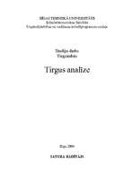 Реферат 'Tirgus analīze', 1.
