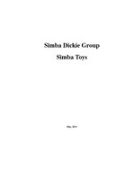 Реферат 'Analysis of Simba Dickie Group Enterprise', 1.