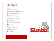Реферат 'Analysis of Simba Dickie Group Enterprise', 10.