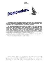 Конспект 'Dioptometrs', 1.