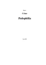 Реферат 'Pedophilia', 1.