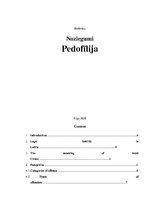 Реферат 'Pedophilia', 2.