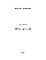 Реферат 'Slimības lapa Latvijā', 1.
