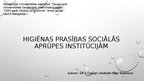 Презентация 'Higiēnas prasības sociālās aprūpes institūcijām', 1.