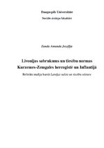 Реферат 'Livonijas sabrukums un tiesību normas Kurzemes-Zemgales hercogistē un Inflantijā', 1.