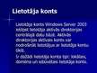 Реферат 'Lietotāja konts - user accounts', 2.