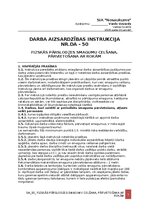 Образец документа 'Darba aizsardzības instrukcija - fiziskās pārslodzes smagumu celšana', 1.