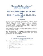 Конспект 'Komunikācijas vēstures konspekts priekš eksāmena', 1.